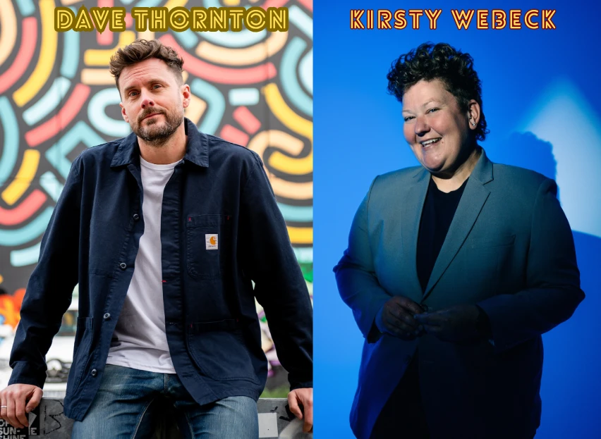 Kirsty Webeck & Dave Thornton comedy show promotional image