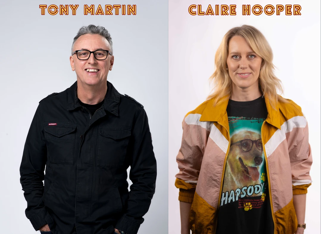Tony Martin & Claire Hooper comedy show promotional image